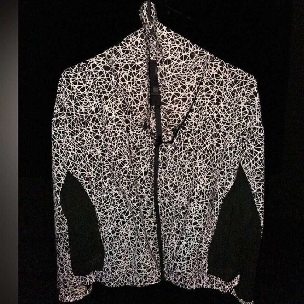 Fabletics Athletic Full Zip Jacket Geometric Refl… - image 1